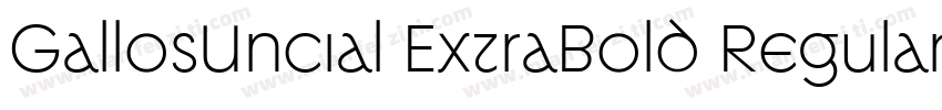 GallosUncial ExtraBold Regular字体转换